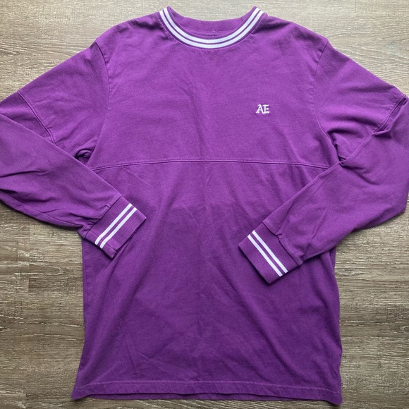 American Eagle Men’s Purple Sweatshirt Size Large - Picture 1 of 4